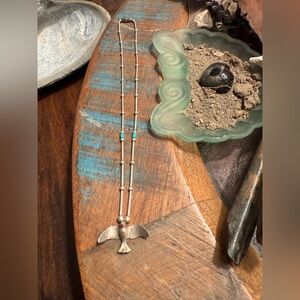 Native American Silver Bird Pendant Choker